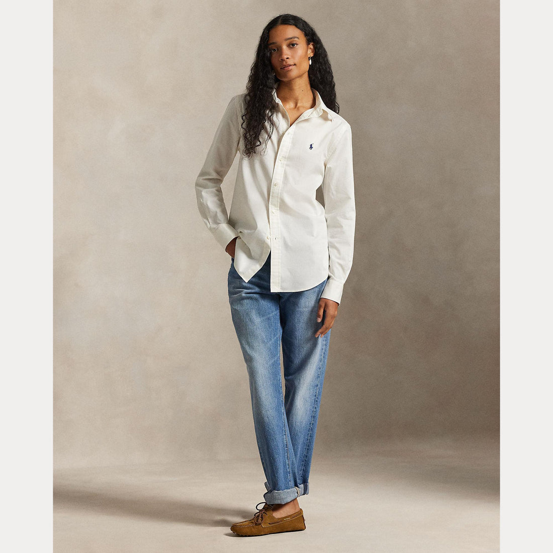 camicia in twill di cotone 211-A92177 007 RALPH LAUREN POLO 