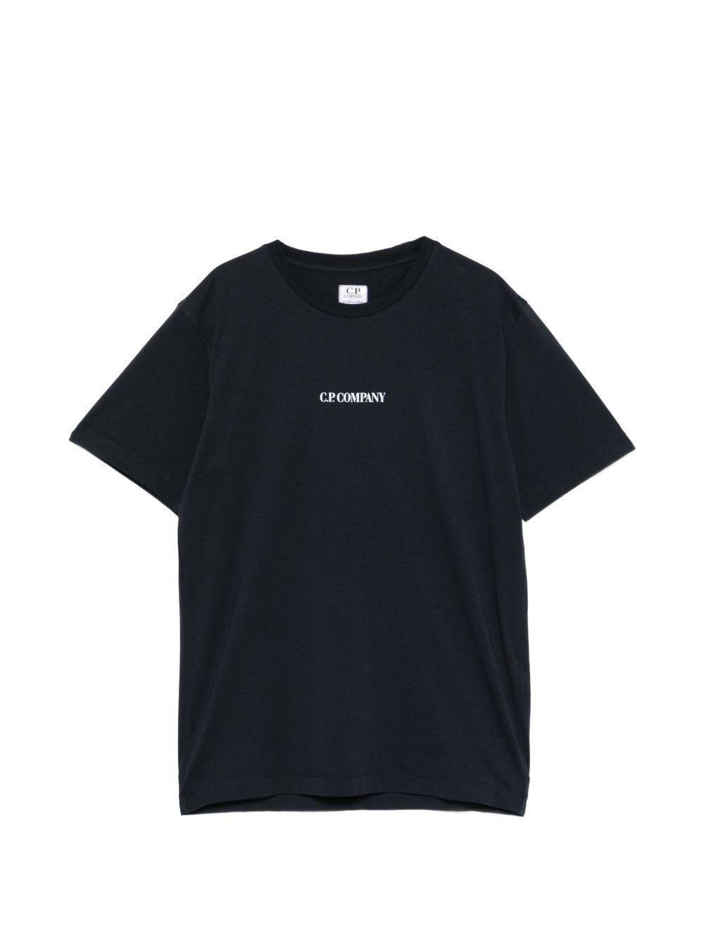 t-shirt con logo scritta CUM00ULAA17 41150 CP COMPANY KIDS 