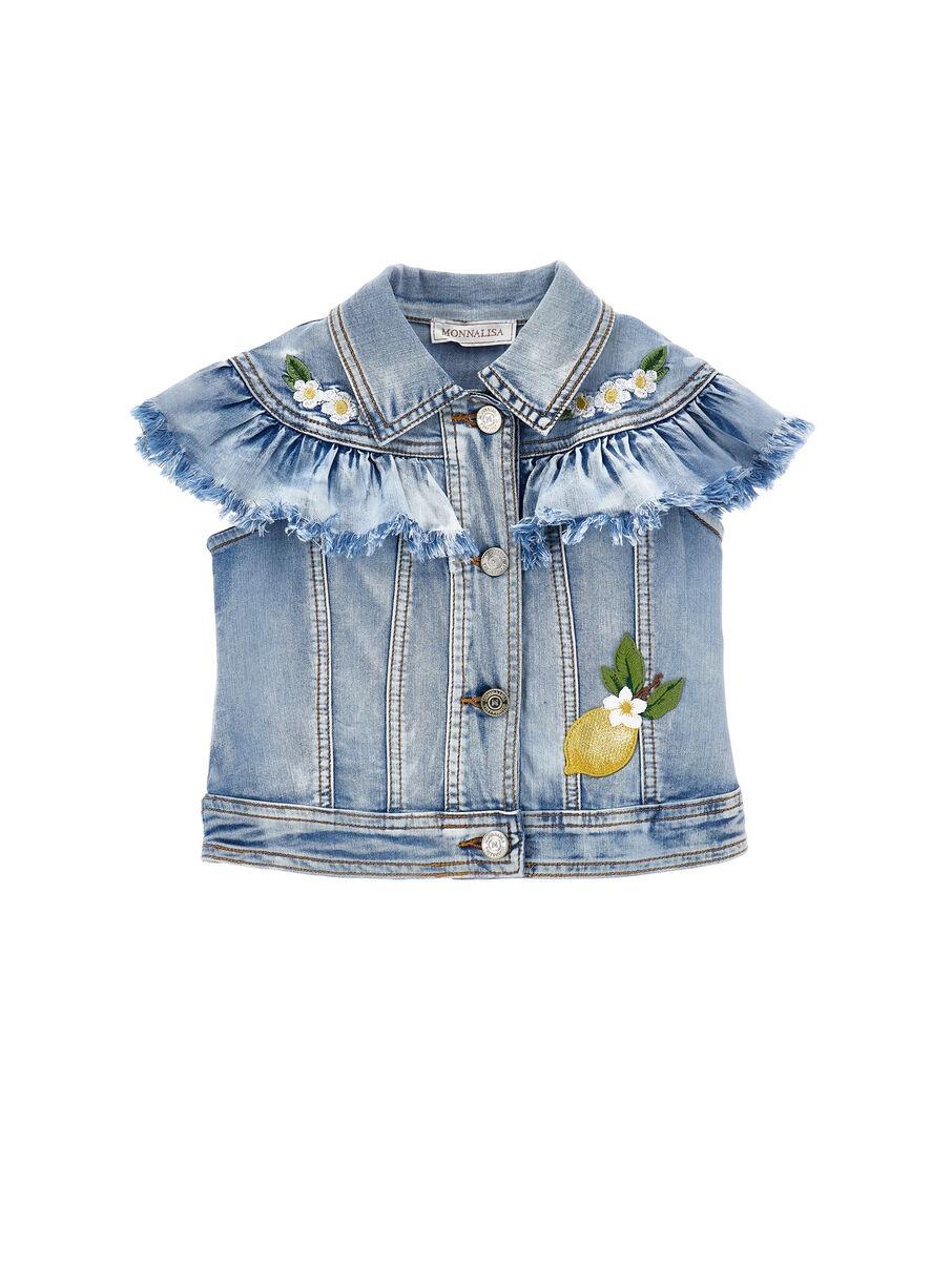 giacca denim trilli 19G105 7013 0062 MONNALISA 