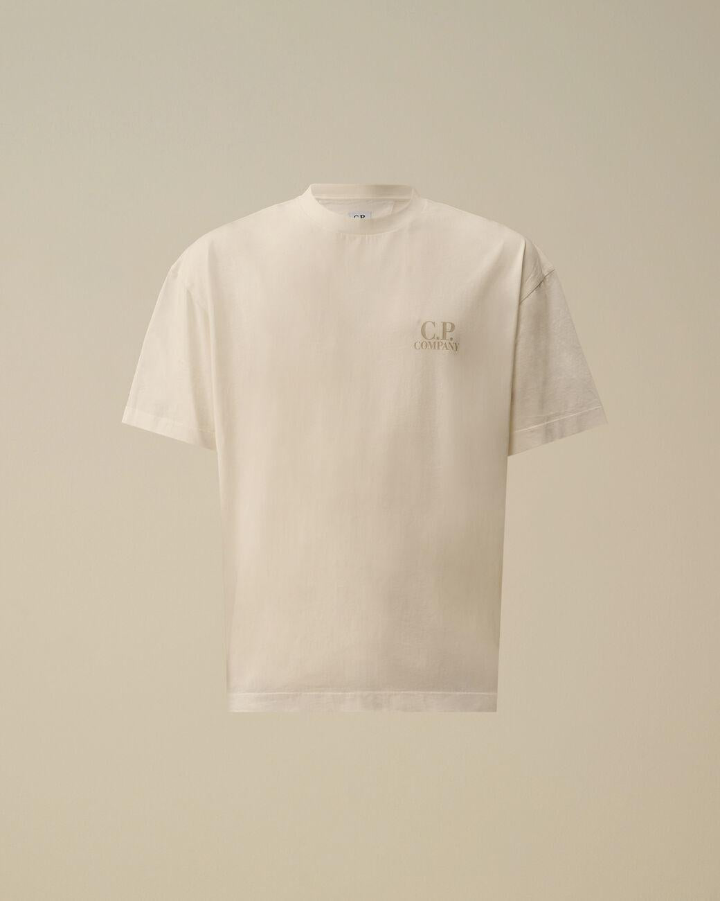 t-shirt printed graphics 20CMTS086A 005100W 103 CP COMPANY 