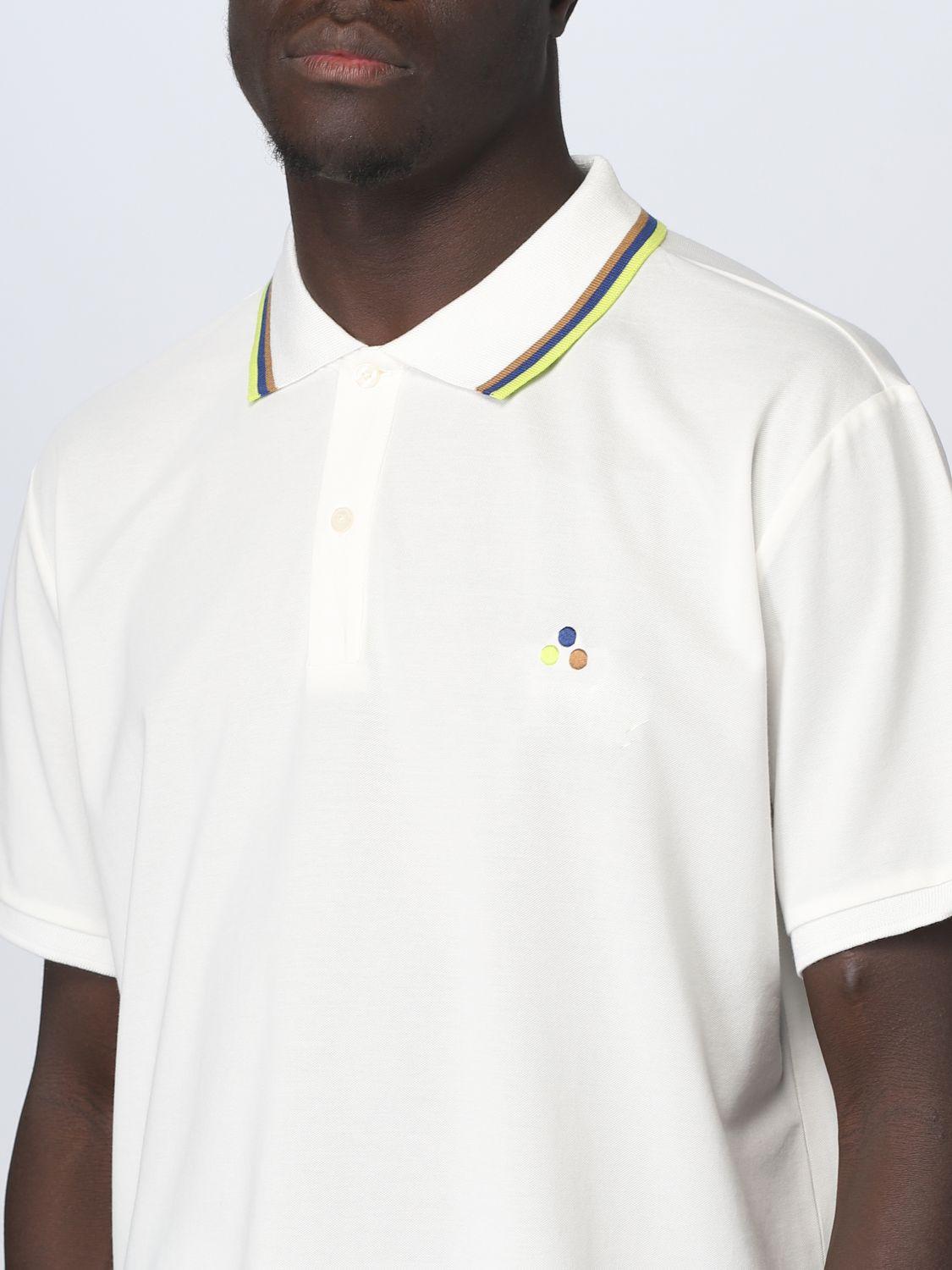 Polo con logo in contrasto multicolor PEU4699 99012184 730 PeUTEREY 