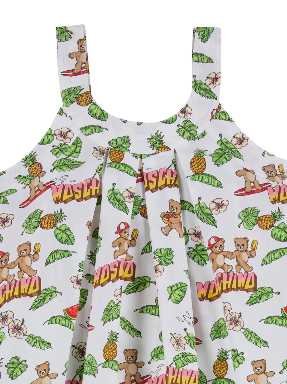 abito fantasia all over HDV0HF LLB65 83657 MOSCHINO KIDS 