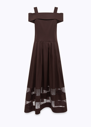 abito con inserti in pizzo RA6154T544A 90913 Blugirl 