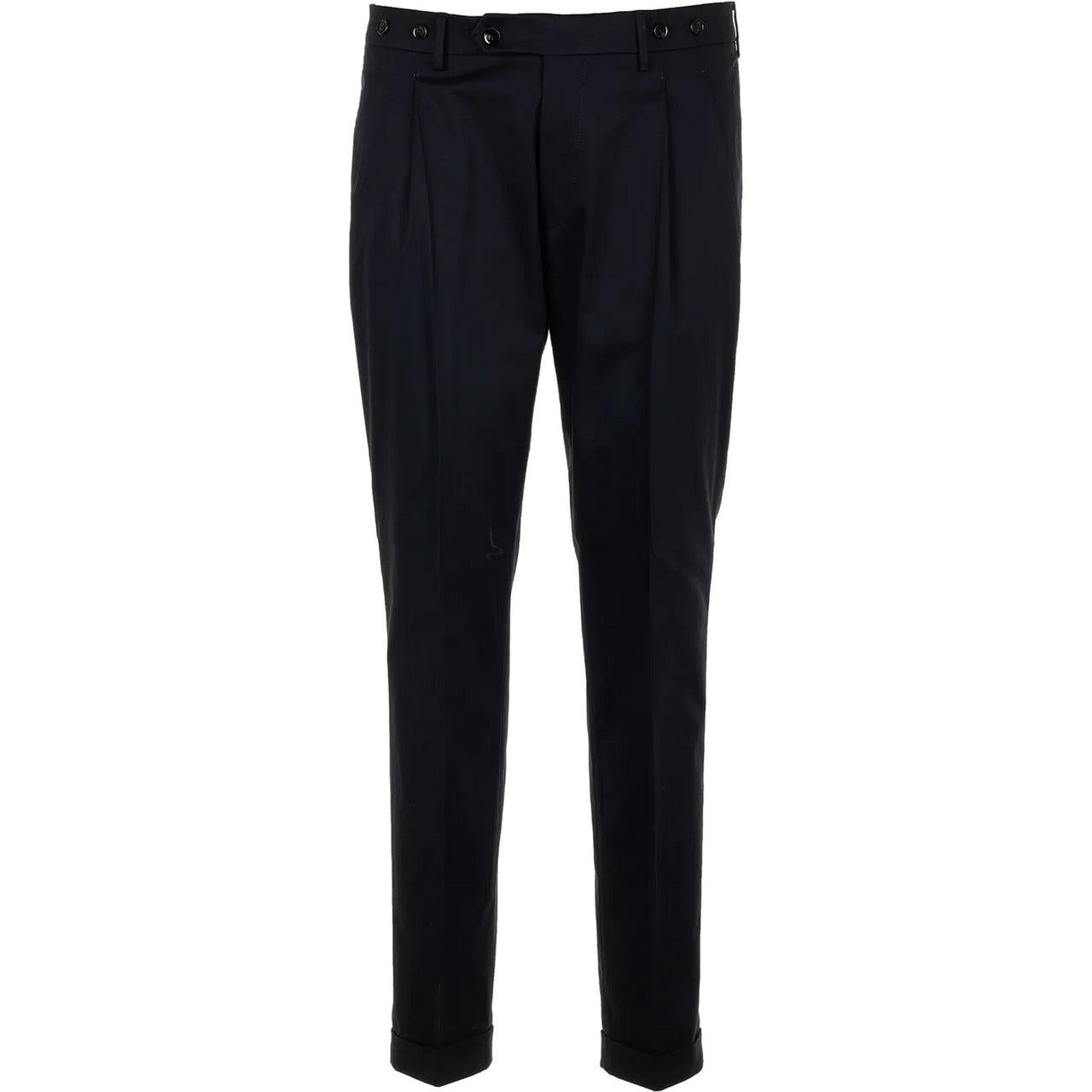 pantalone morello MORELLO1PCRASOSILK NAVY BERWICH 