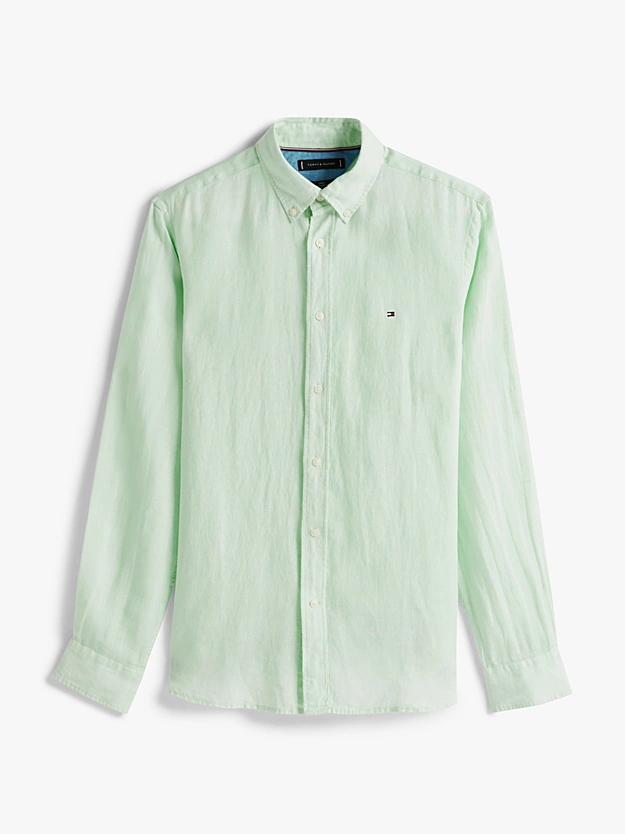 camicia in puro lino MW0MW34602 LXY TOMMY HILFIGER 
