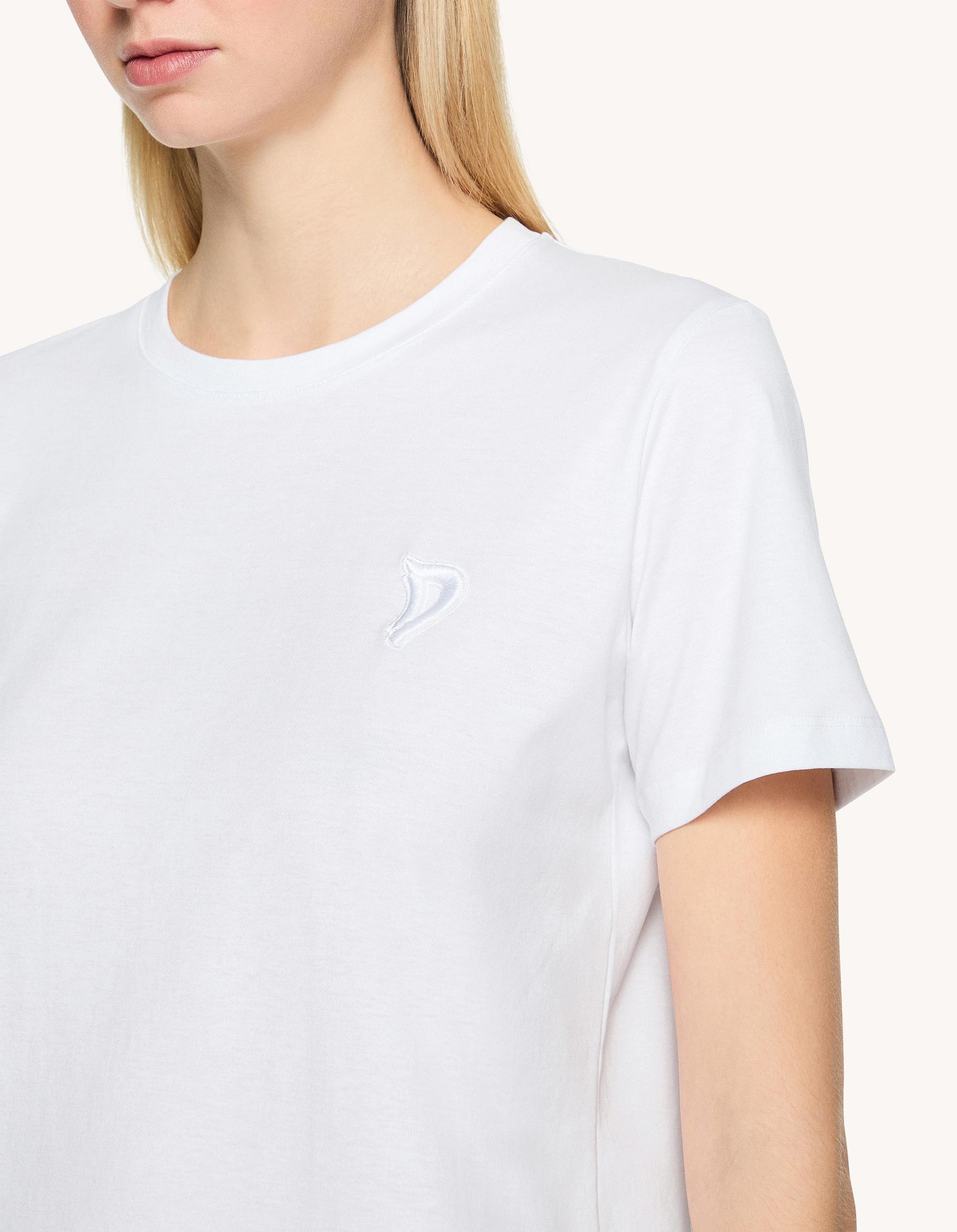 t-shirt con logo in tono S746JF0271DFZ4 000 DONDUP 
