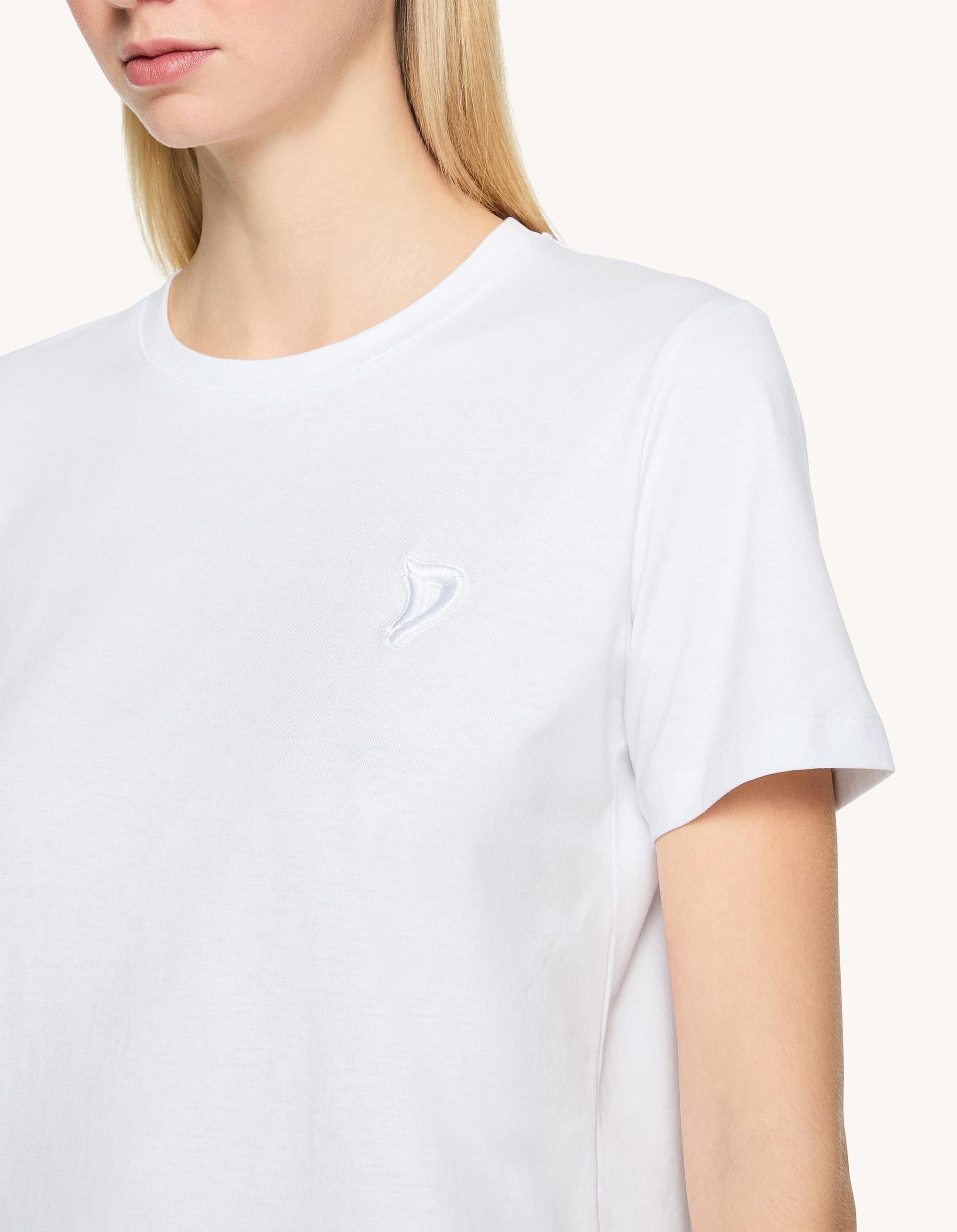 t-shirt con logo in tono S746JF0271DFZ4 000 DONDUP 