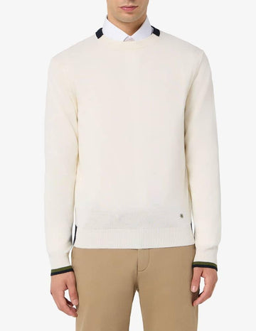 maglia con contrasto al collo 3932M500 253807 02 MANUEL RITZ 