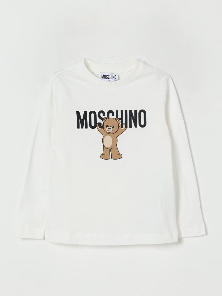 t-shirt teddy logo HT000JLAA10 10063 MOSCHINO KIDS 