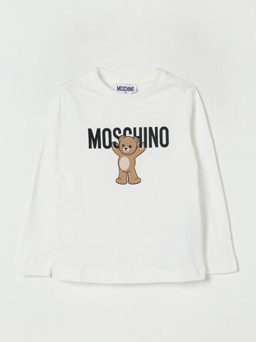 t-shirt teddy logo HT000JLAA10 10063 MOSCHINO KIDS 
