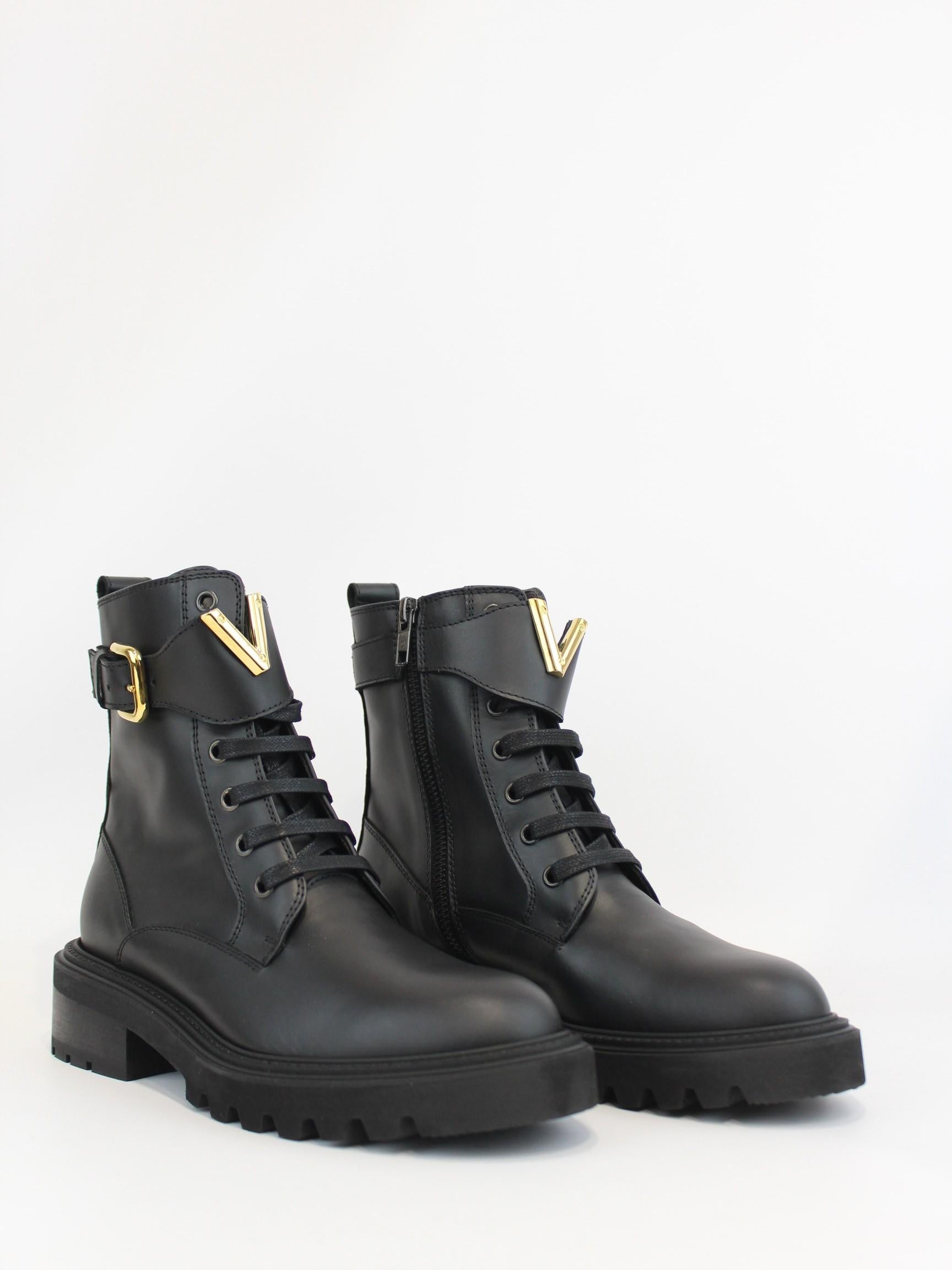 anfibio con cintura V 4463 NERO VIA ROMA 15 