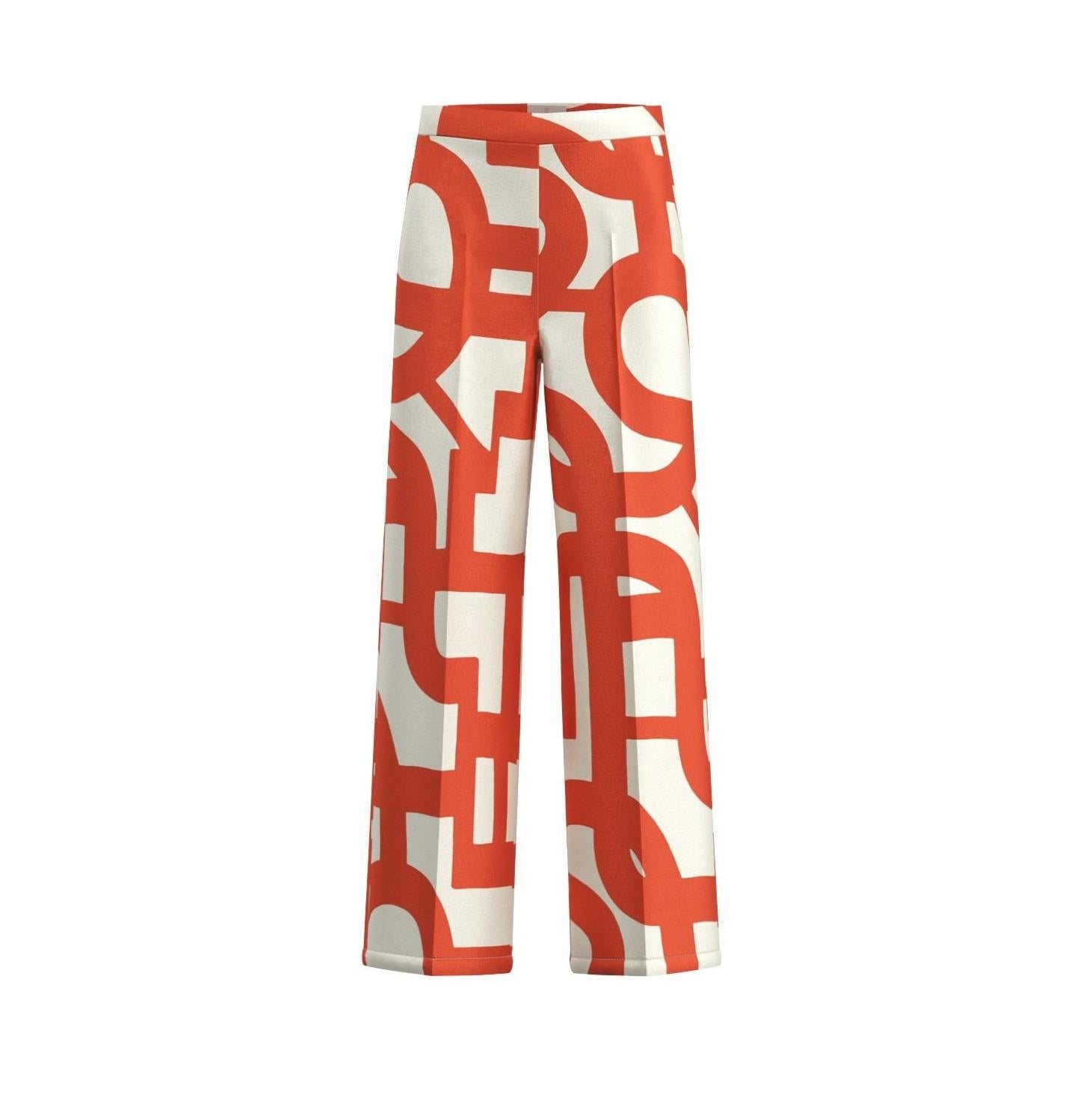 pantalone in twill stampato EMMALBERO 005 EMME MARELLA 