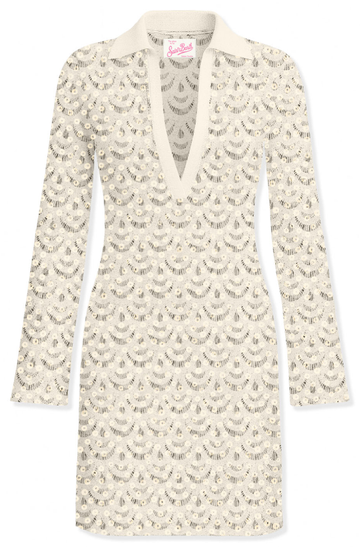 abito in crochet con pailettes ILARY 01719L MC2 SAINT BARTH 