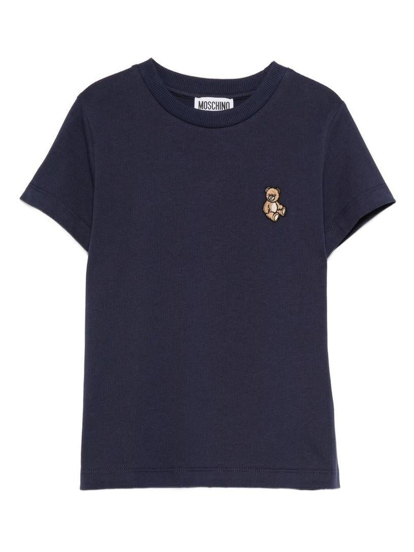 T-shirt con ricamo HRM058LAA10 40016 MOSCHINO KIDS 