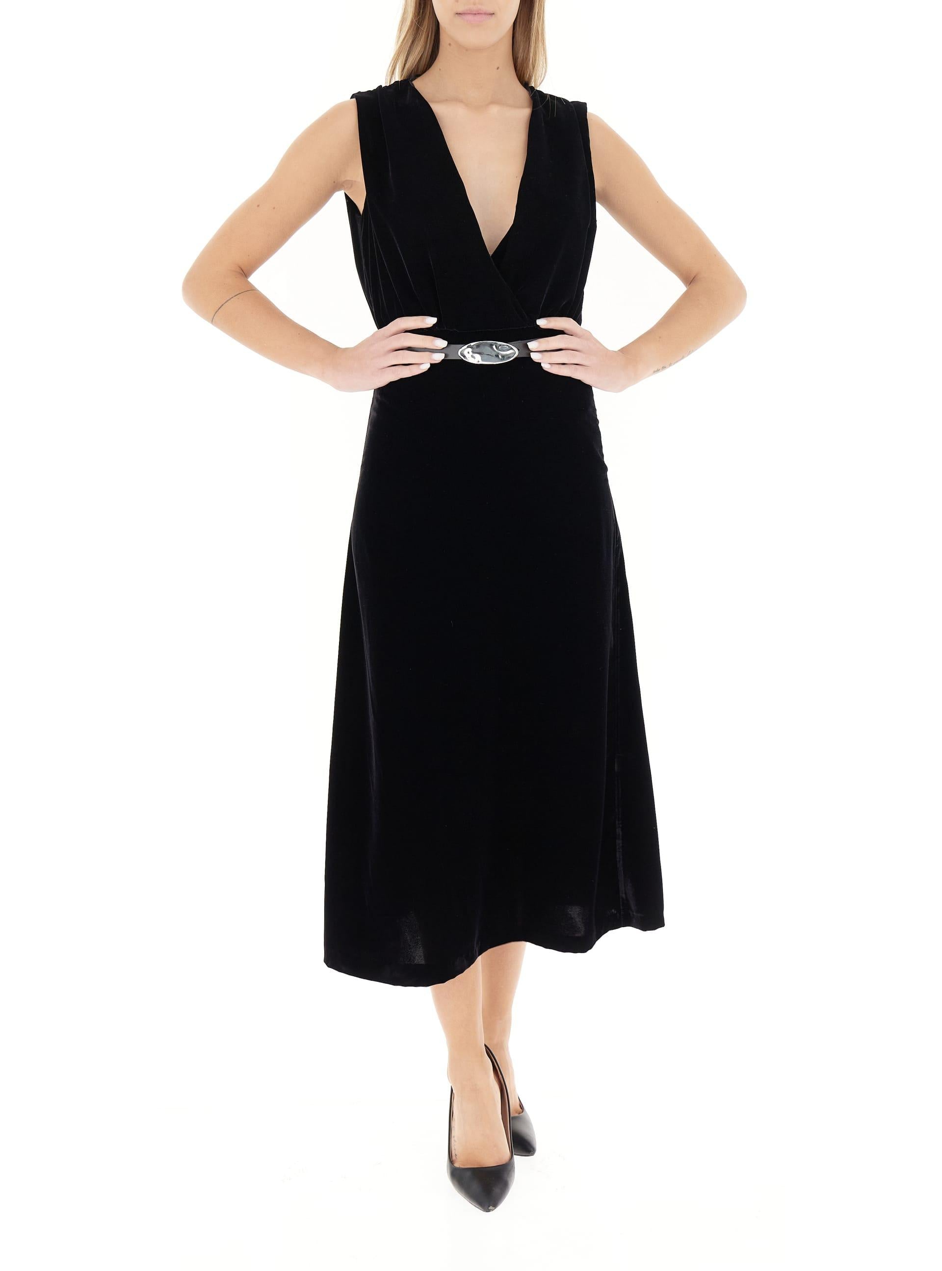 abito midi con cintura TF0992 UNI VICOLO 