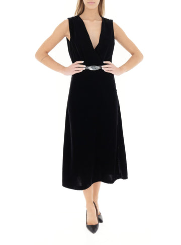 abito midi con cintura TF0992 UNI VICOLO 