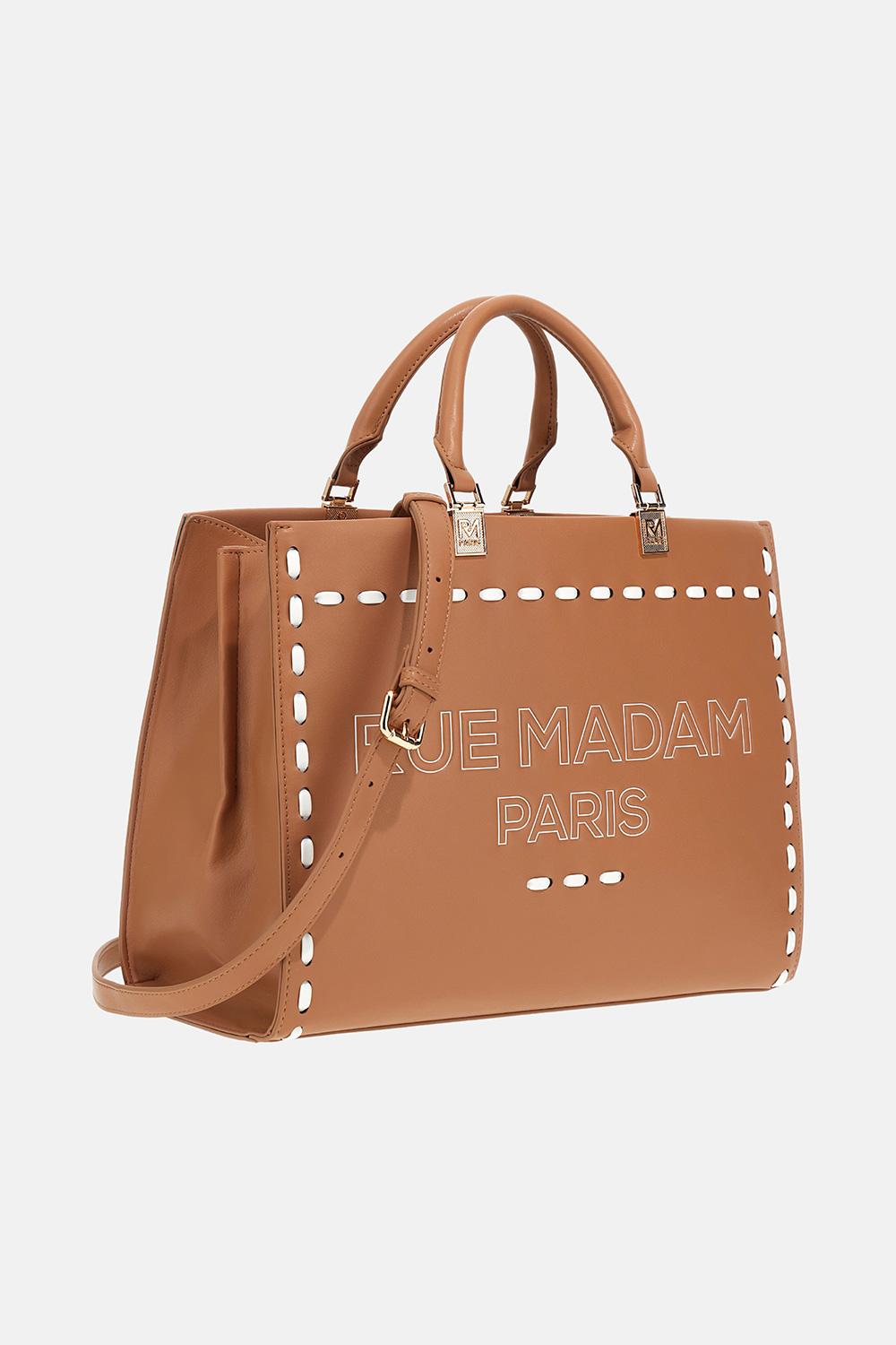 Borsa Iconique spring tote 1531ICONIQUE COGNAC RUE MADAM PARIS 