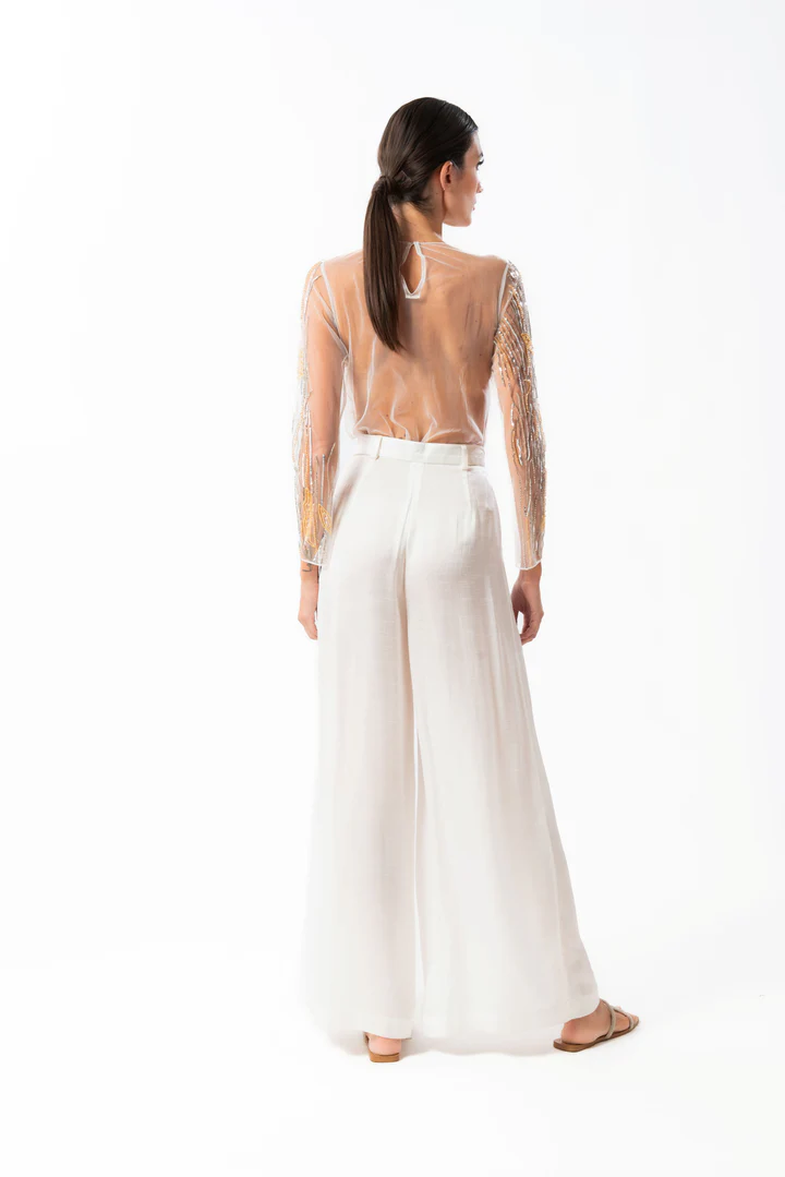 Pantalone pinches LUX2514 WHITE MIRIAM STELLA 