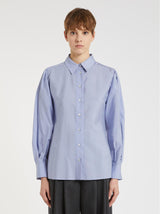 EMME MARELLA camicia con contropiego Azzurro
