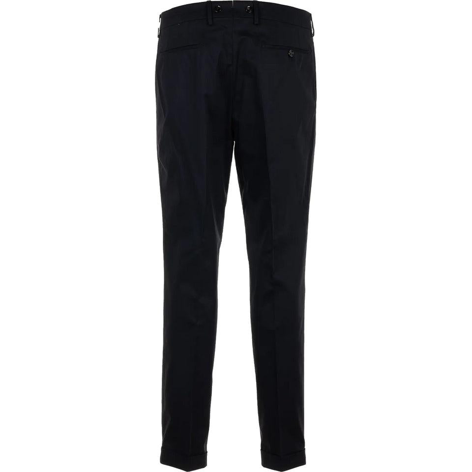 pantalone morello MORELLO1PCRASOSILK NAVY BERWICH 