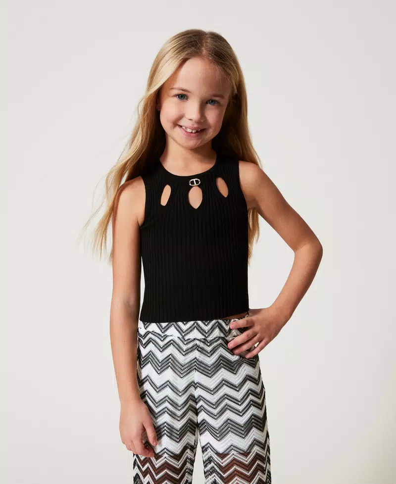 top a costine cut out 251GJ3413 00006 TWINSET GIRL 