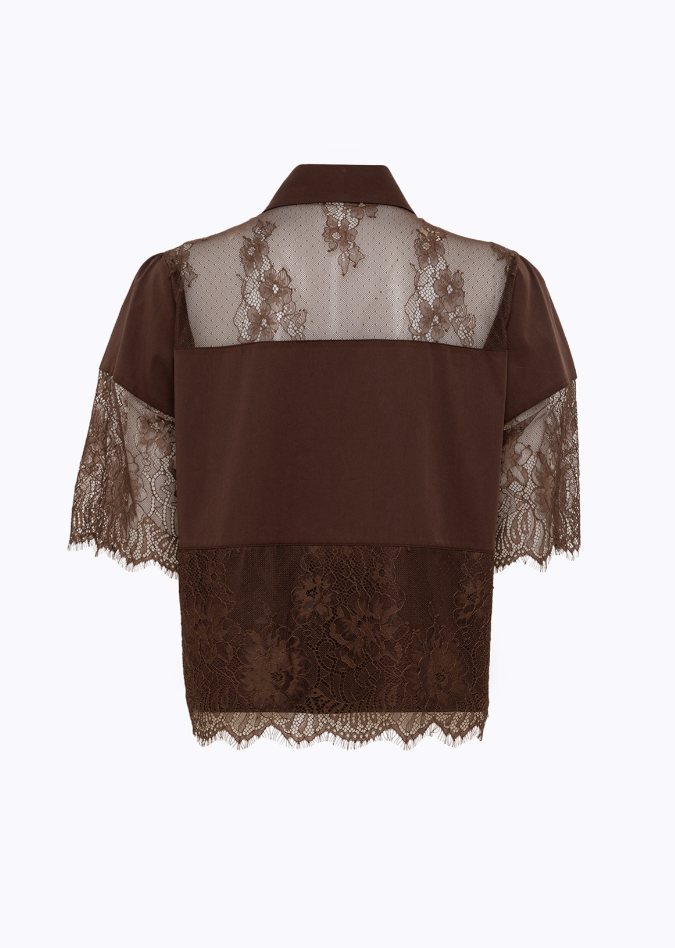 camicia effetto pizzo RA6142T544A 90913 Blugirl 
