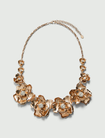 collana con rose e cristalli MLAELICA 001 MARella ACCESSORI 