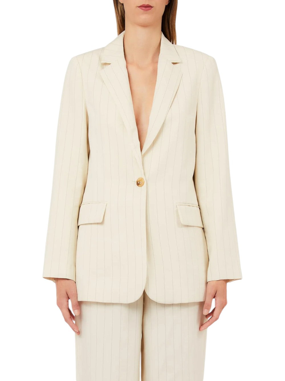 blazer gessato CA6115T557A P9579 LIU JO BLACK 