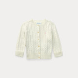 RALPH LAUREN POLO cardigan con logo Bianco