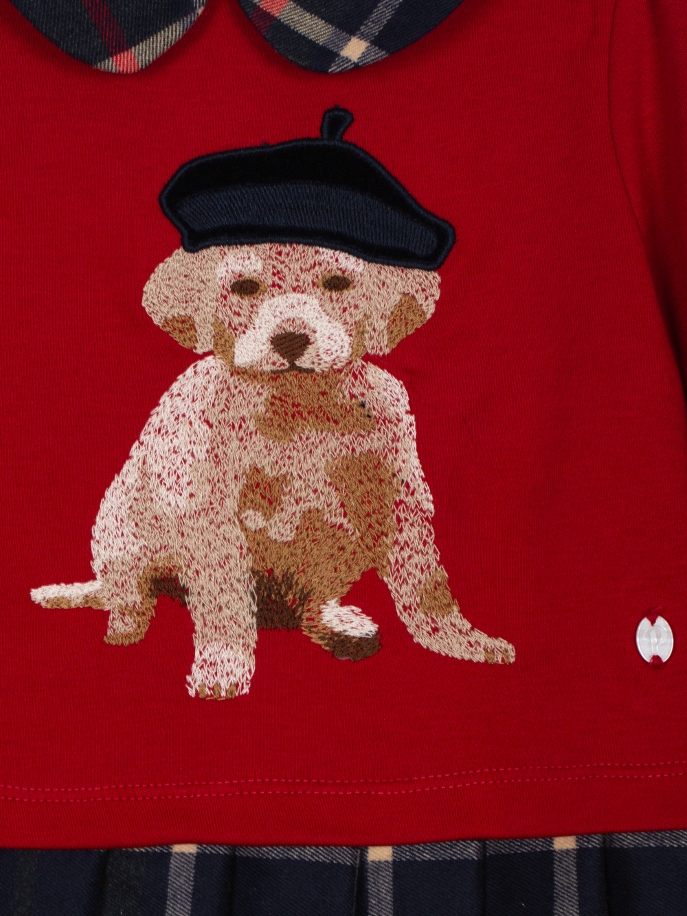 abito scozzese con cane VET4133261 RED PATACHOU 