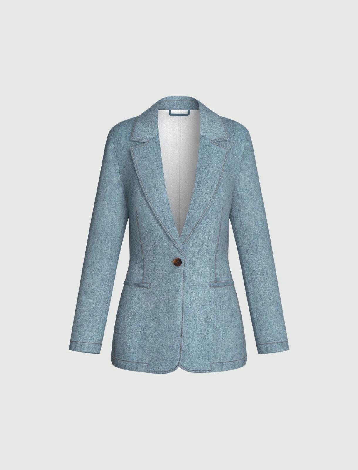 blazer in denim EMMTECA 001 EMME MARELLA 