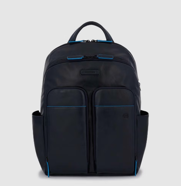 zaino con protezione in pelle CA5574B2V BLU PIQUADRO 