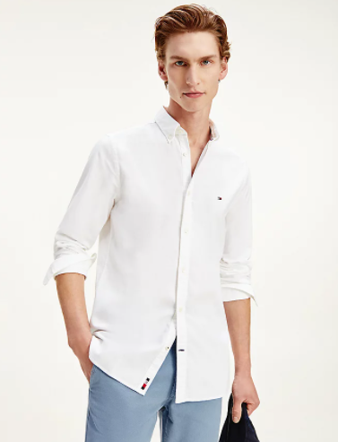 CAMICIA SLIM FIT MW0MW17640 YBR TOMMY HILFIGER 