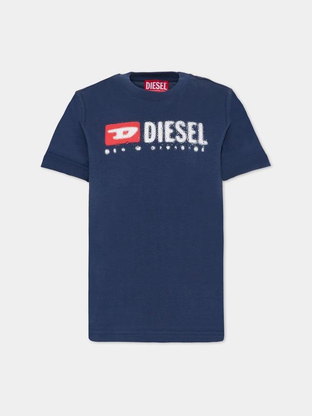 t-shirt con logo diesel J02475 00YI9 K8AT DIESEL 