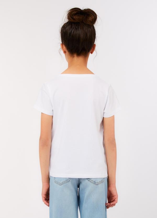 t-shirt con logo petto GA6168JS003 10601 LIU JO JUNIOR 