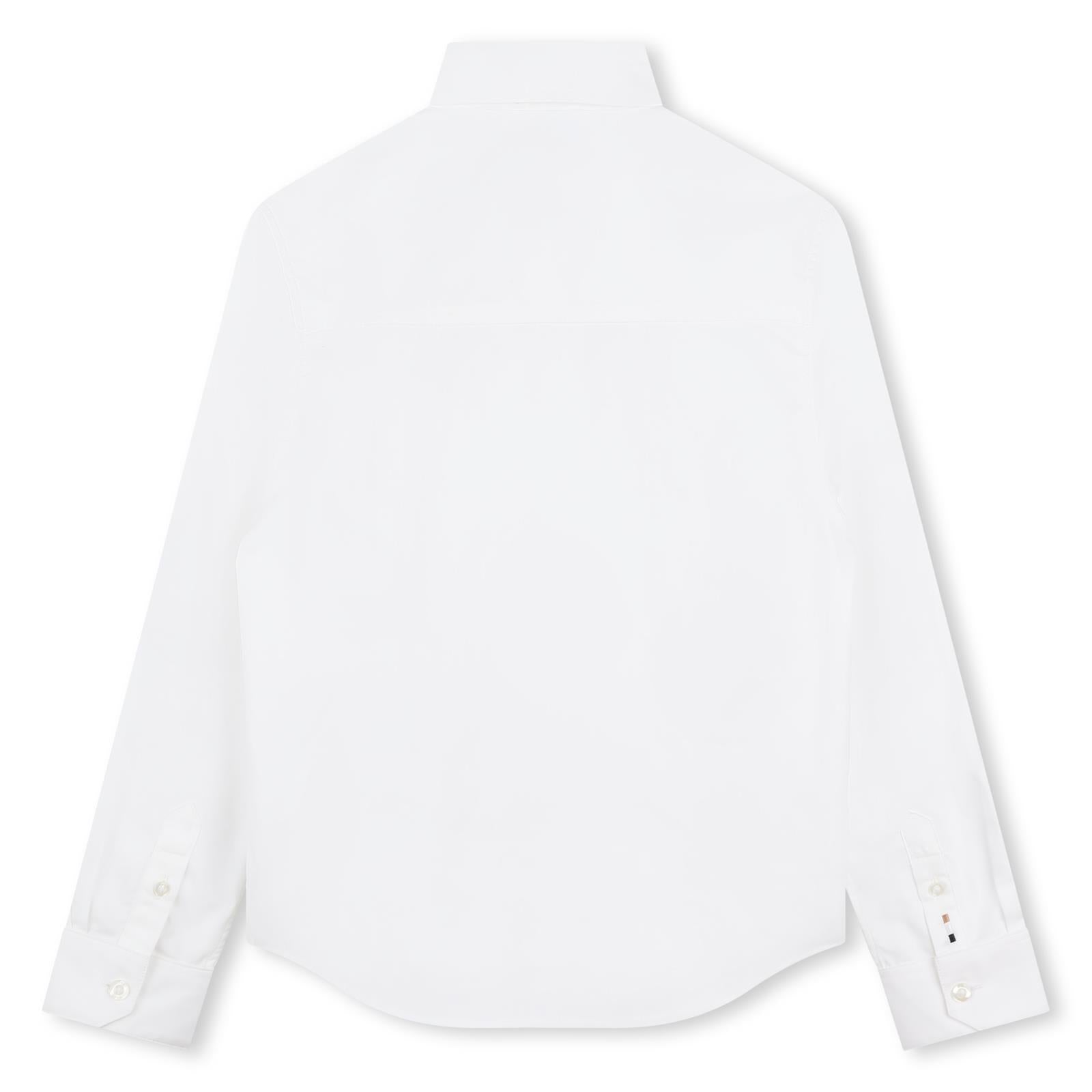 camicia bianca con logo J52009 10P BOSS 
