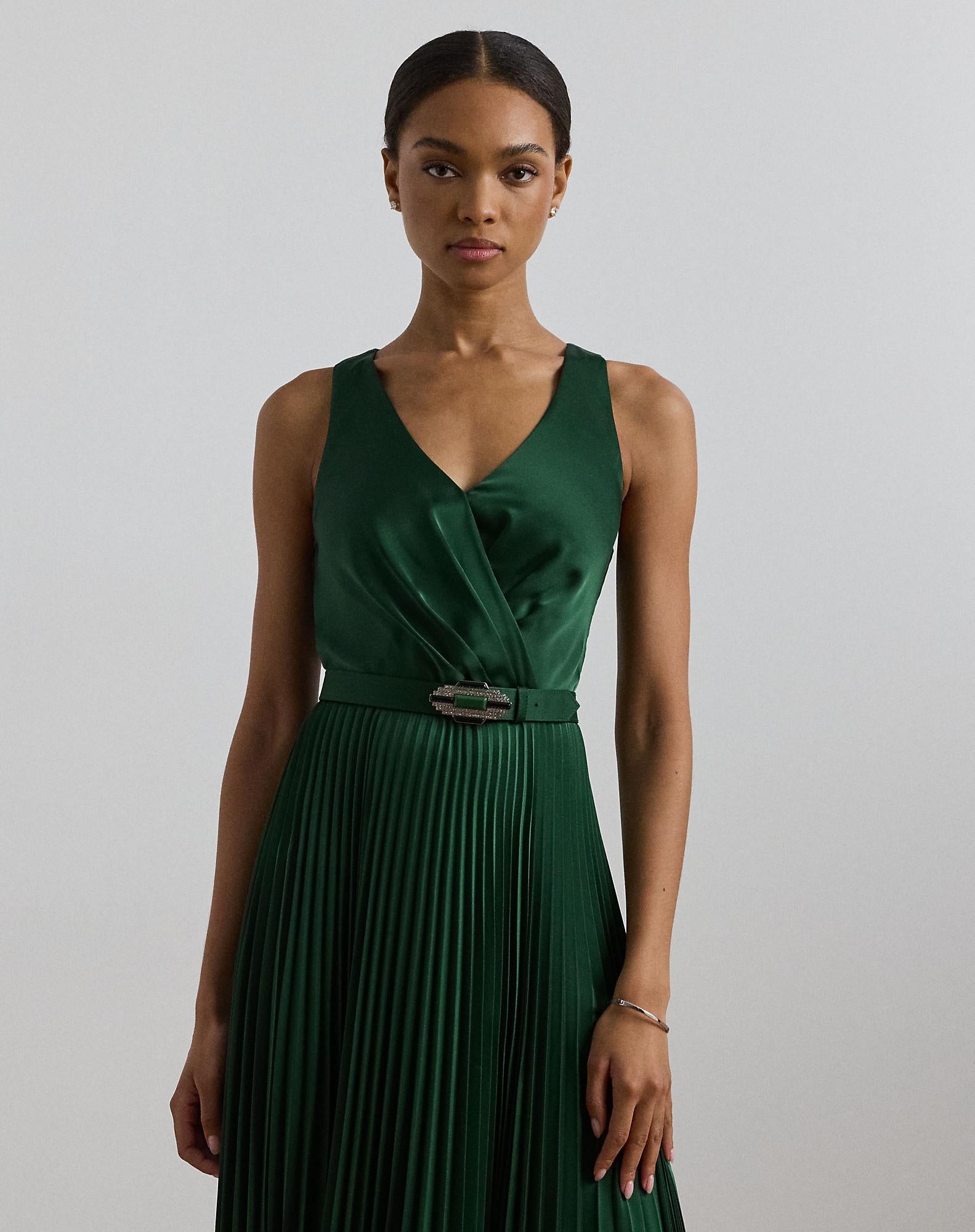 abito charmeuse con cinta 253-951592 001 LAUREN RALPH LAUREN 