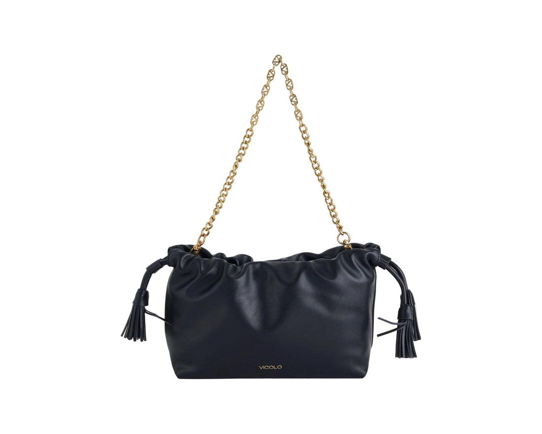 borsa tassel small XAB0035 A 99 NERO VICOLO 