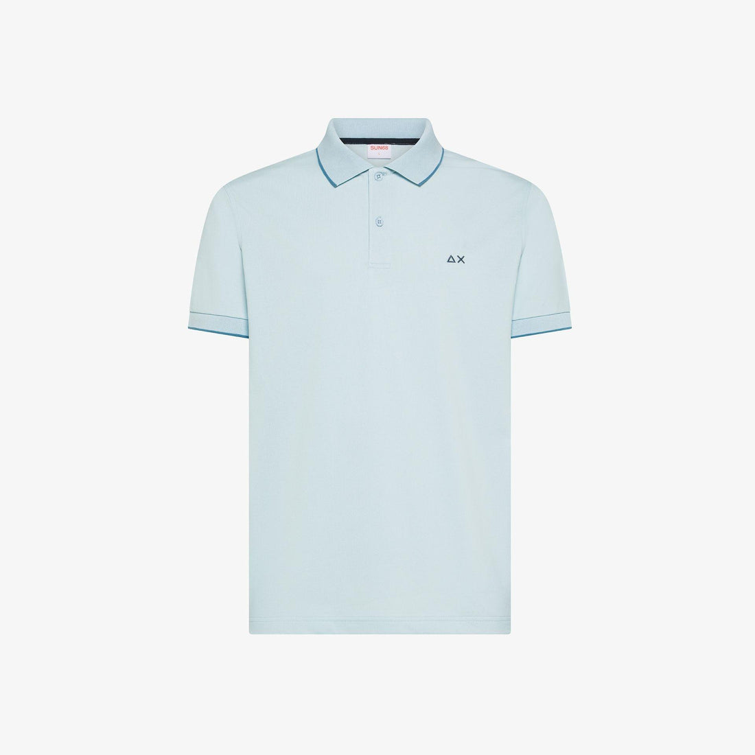 polo small stripe A36111 AZZURRO SUN68 
