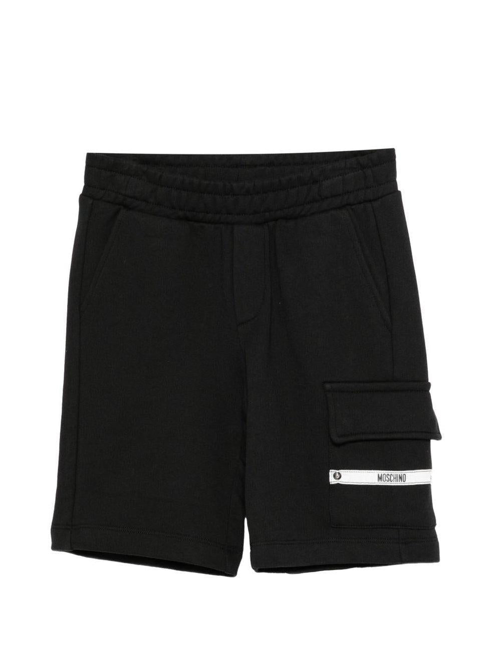 Shorts con logo HUQ02O LCA86 60100 MOSCHINO KIDS 