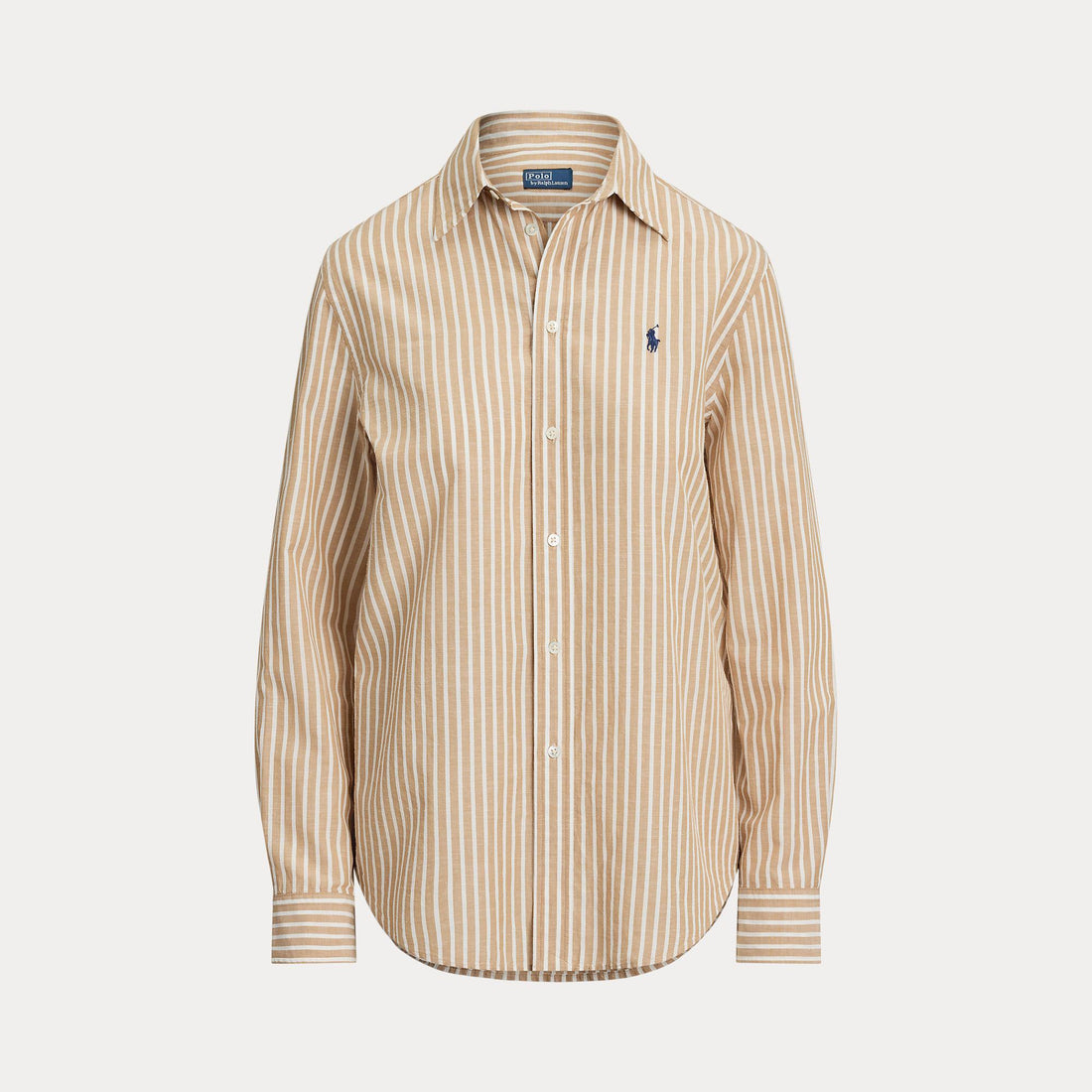 camicia in cotone e lino a righe 211-971514 501 RALPH LAUREN POLO 