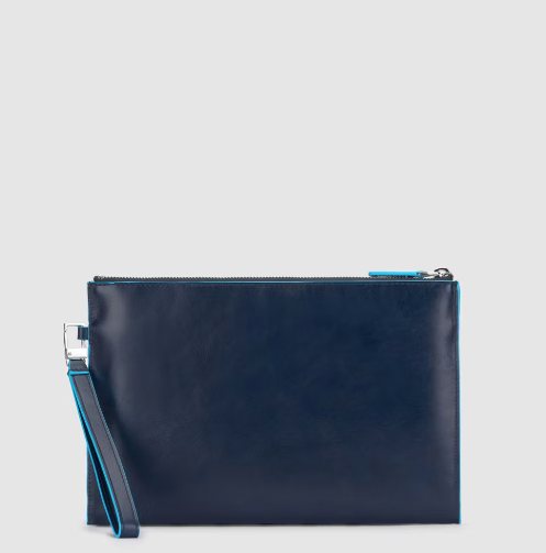 pochette sottile in pelle AC5099B2 BLU2 PIQUADRO 