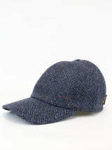 BORSALINO berretto baseball in lana Blu