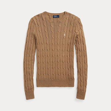 maglioncino a trecce e cavallino 211-943903 002 RALPH LAUREN POLO 