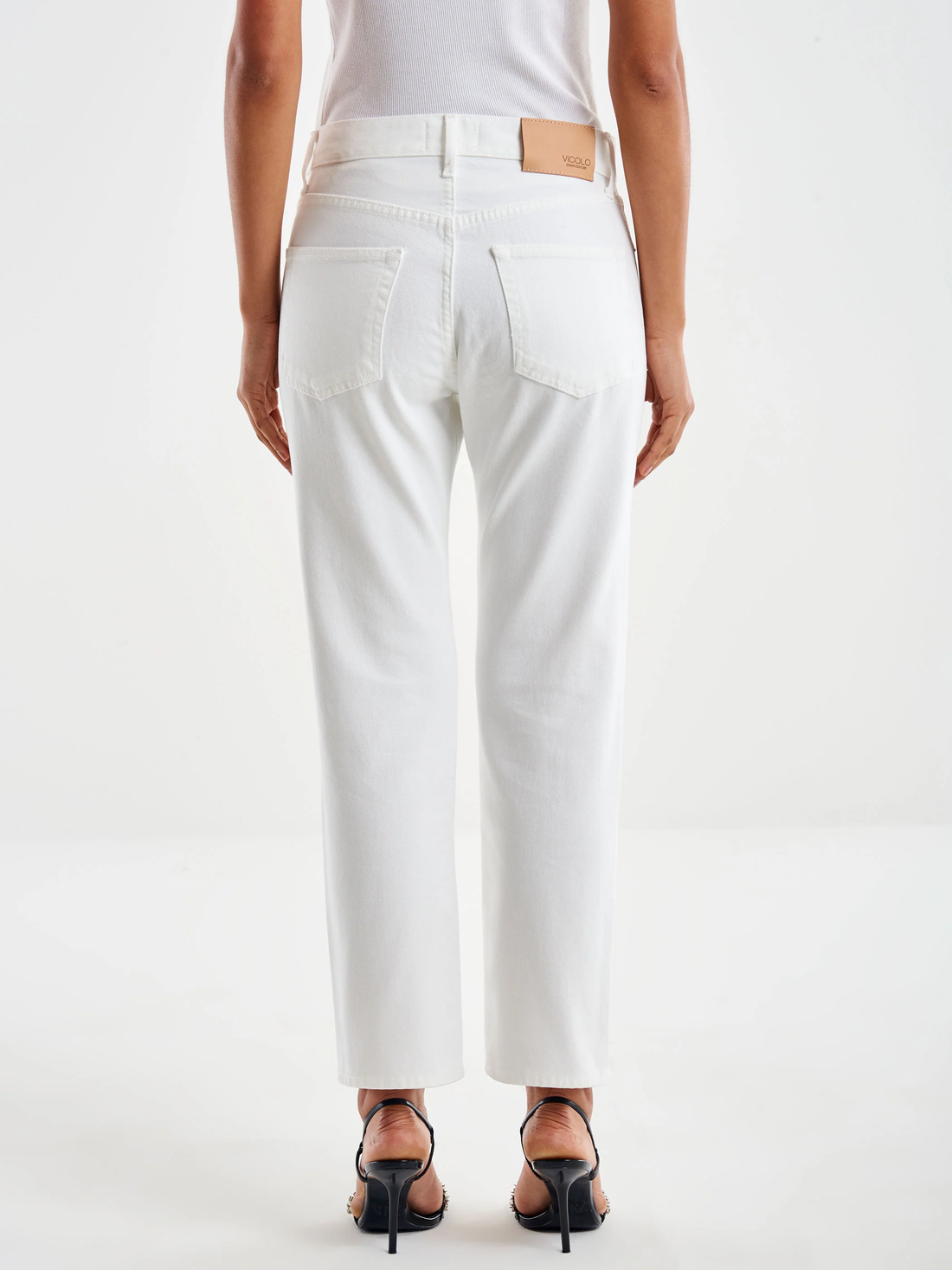 jeans zoe bottoni DD5100 BIANCO VICOLO 