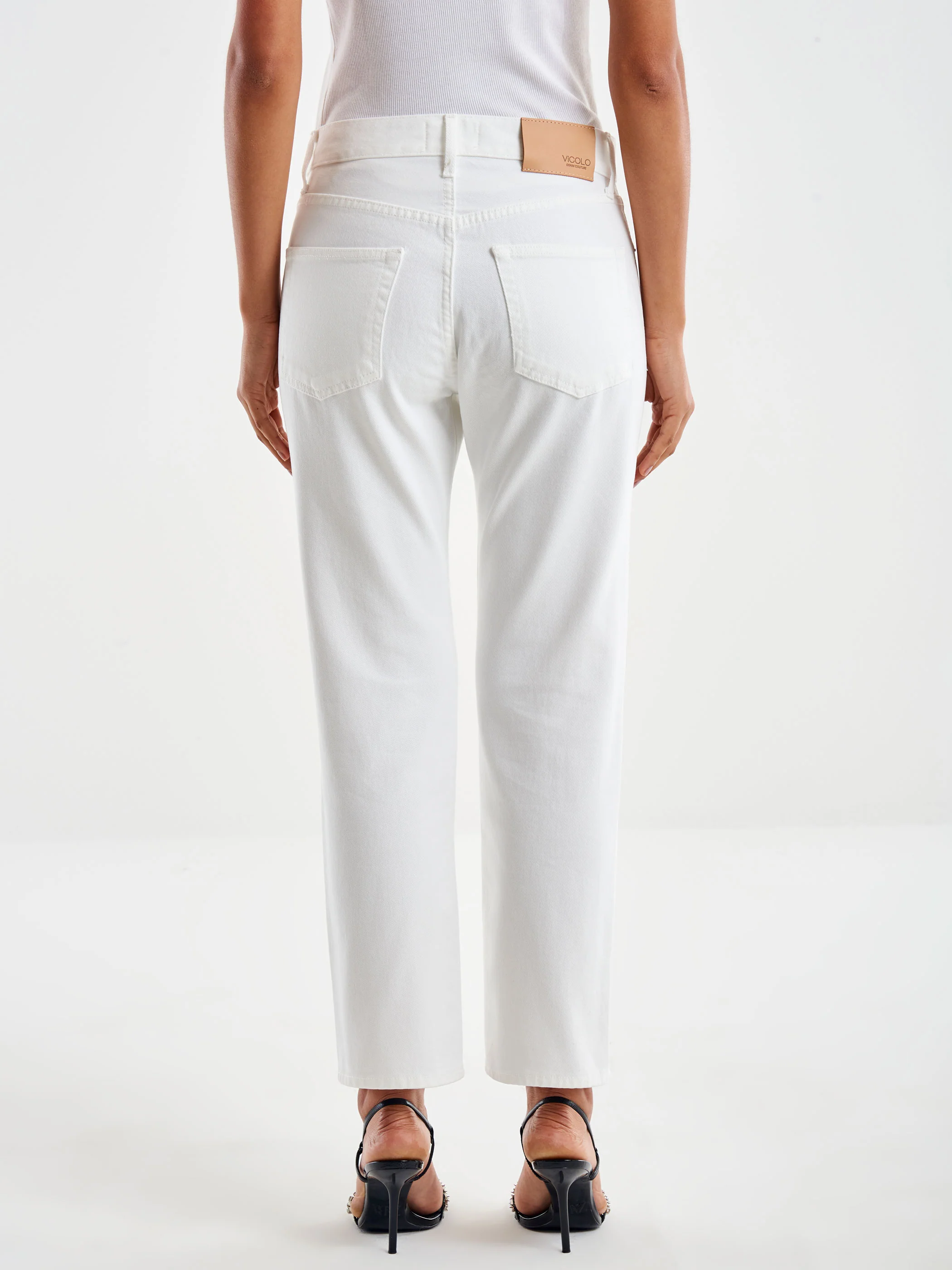 jeans zoe bottoni DD5100 BIANCO VICOLO 