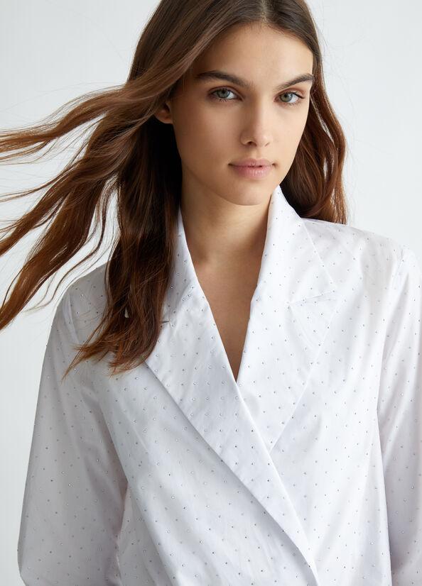 camicia body con borchie WF4198T3904 M9028 liU JO 