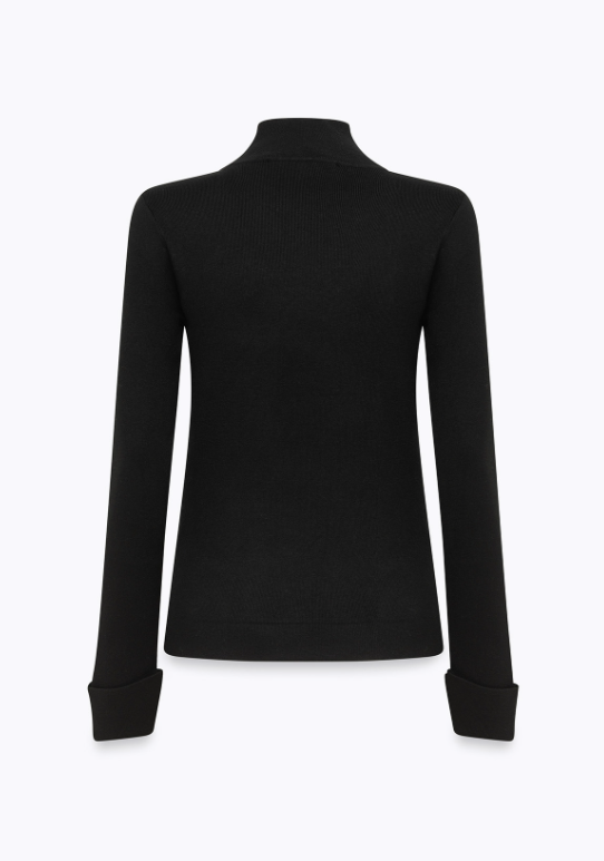 maglia fitted con strass RF5114MS99E 22222 Blugirl 