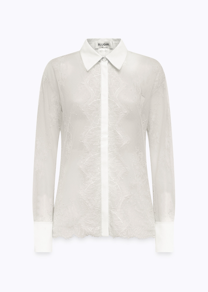 camicia in pizzo RA6155J3901 X1008 Blugirl 