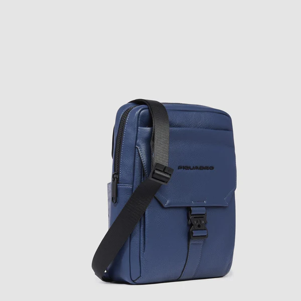 borsello in pelle CA1816S135 BLU PIQUADRO 